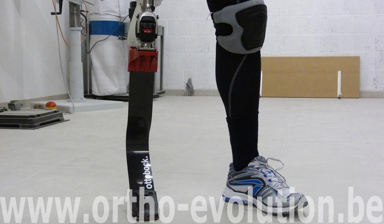 genou et lame de sport